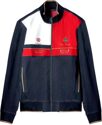 Aeronautica Felpa Color Block In Interlock e Piqu&eacute; Fe 2011 - Heren - Bomber jackets - Veelkleurig - 2XL - Katoen - Jassen