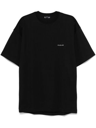 MUGLER Signature t-shirt - men - Cotton - L - Black