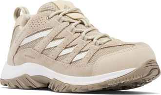 Columbia Womens Crestwood Waterproof Hiking Shoe, Ancient Fossil/Pebble, 6.5 Wide