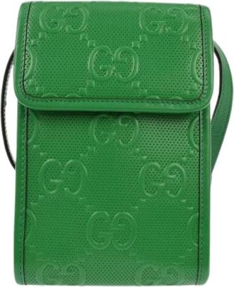 Gucci Pre-owned Cross Body Bags, female, Green, Size: ONE SIZE Pre-owned Vintage Cross Body Bag