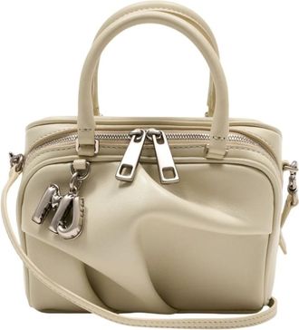 Marc Jacobs Micro Bauletto Handtas - Dames - Handtassen - Wit - ONE Size - Leer - Tassen