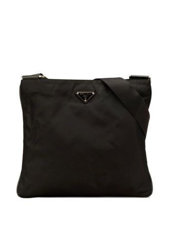 Prada 2013-2025 Tessuto Zip Top crossbodytas - Zwart