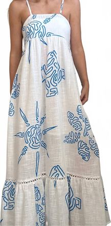 Debbie Katz Erah Maxi Dress In Blue
