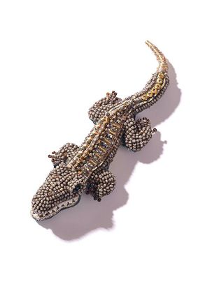 Deepa Gurnani Alligator Brooch