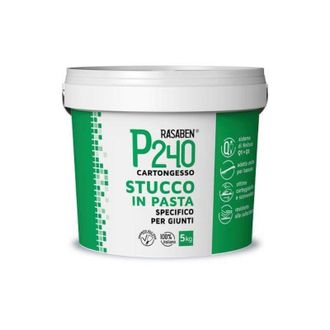 K2 Stucco pasta cartongesso p240 rasaben kg 5 specifico giunti (4 pezzi)