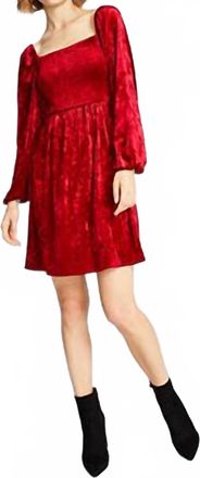 Bar III Womens Velvet Dress In Red