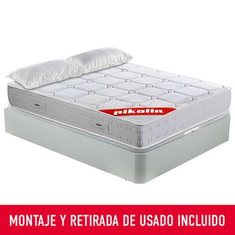 Pikolin Colch&oacute;n 150x190cm, canap&eacute; y almohada PIKOLIN Wow Blanco Montaje