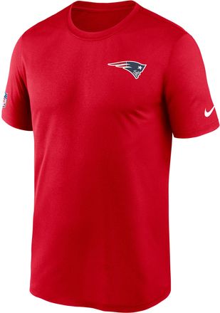 Nike New England Patriots Legend Small Logo Nike Mens Dri-FIT NFL T-Shirt in Red | 02TI65N8K-FEJ