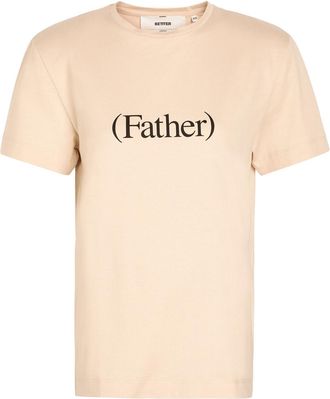 BETTTER Father Printed Cotton T-shirt - Beige - S (UK8-10 / S)