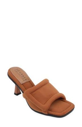 Journee Collection Addriel Slide Sandal in Tan at Nordstrom Rack, Size 6.5