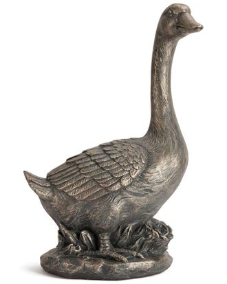 Glitzhome Handmade Goose Garden Statue