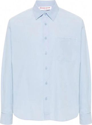 Orlebar Brown Mens Grasmoor Button-Down Shirt In Soft Blue