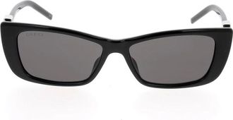 Gucci Sunglasses, unisex, Black, ONE SIZE, Stylish Sunglasses with Unique Design