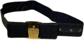 Ferragamo Cintura intrecciata Pre-owned - - Pre-owned - Donna - Nero - ONE SIZE