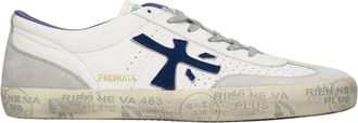 Premiata David 8092 - Heren - Sneakers - Wit - 44 EU - Leer - Schoenen