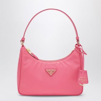 Prada Re-Edition 2005 mini bag in pink Re-Nylon and Saffiano leather