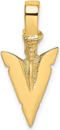 Diamond2Deal 10k Yellow Gold 3-D Arrowhead Charm