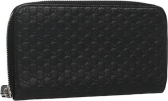 Gucci Tweedehands leren portemonnees - Dames - Vintage Accessoires - Zwart - ONE Size - Leer - Vintage