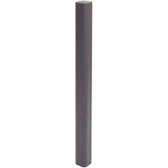 Hhg Poste De Aluminio Sarthe Valla Wpc, Poste De Columna, Sistema Enchufable, 98cm, Gris