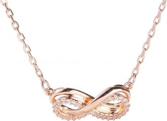 Swarovski Womens 5701561 Ladies Hyperbola Necklace - Rose Gold Metal - One Size
