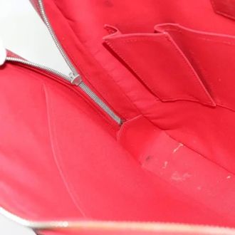 Louis Vuitton Pre-owned Handbags, female, Red, Size: ONE SIZE Pre-owned Leather Briefcase