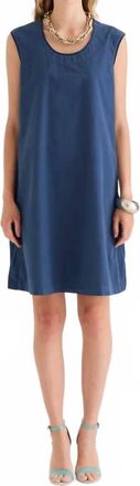 European Culture Sleeveless Mini Dress In Slate