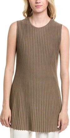 Lafayette 148 New York Ottoman Stitch Slim Tunic Sweater