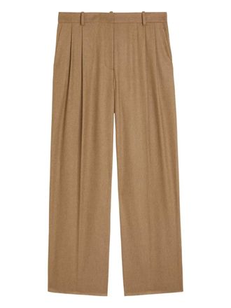 Khaite August pleated tailored trousers - Brown