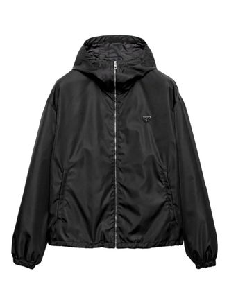 Prada hooded zip-front jacket - Black