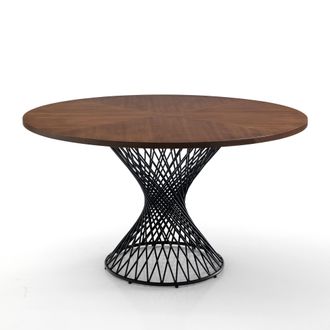 Oresteluchetta Mesa Efecto Madera Acabado Nogal Cm. Alto 75 X &Oslash; 137