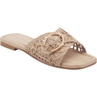 Marc Fisher Nacole Slide Sandal in Tan at Nordstrom, Size 7.5