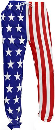 Generic Mens Tracksuit Bottoms Flag Pants Unisex USA Patriotic Joggers Pants Casual Sport Sweatpants Baggy(Blue,L)