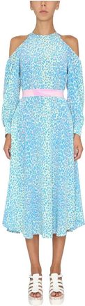 Stella McCartney Belted Maxi Dress - Dames - Casual kleedjes - Veelkleurig - S - Polyester - Kleedjes