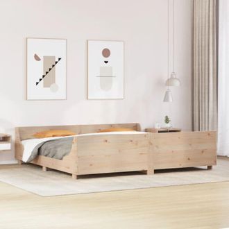 vidaXL Vidaxl - Estructura De Cama Sin Colch&oacute;n Madera Maciza De Pino 180x200 Cm