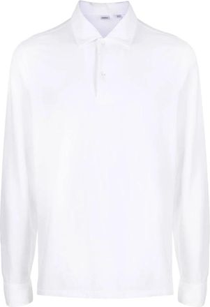 Aspesi Luigi Lange Mouwen Polo - Heren - Polos - Wit - L - Katoen - Tops