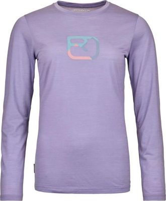 Ortovox 150 Cool Mountain Silhouette L/S Merinoshirt für Damen | lila