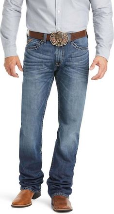 Ariat Owen M2 Stackable Boot Cut Jeans In Blue