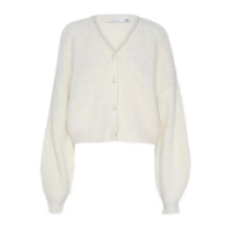 Gestuz Cardigans, female, Beige, Size: L Egret Cardigan Stylish Fashion