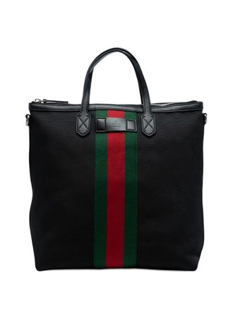 Gucci Borsa tote Techno Web Vertical Zip 2016-2025 - Nero