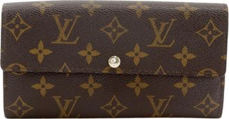 Louis Vuitton Brown Monogram Canvas Long Wallet (Bi-Fold) (Pre-Owned)