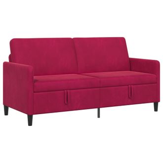 vidaXL Divano Con Storage Rosso Vino 172 X 78 X 87 Cm Poliestere Vidaxl