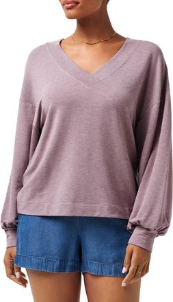 Travis Mathew Cloud French Terry Pullover Sweatshirt in Heather Moonscape at Nordstrom Rack, Size X-Small