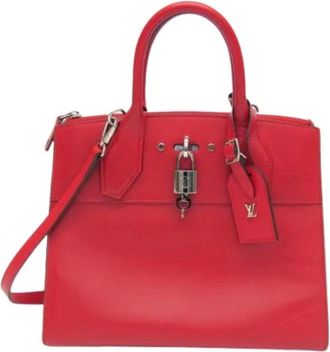 Louis Vuitton Pre-owned Handbags, female, Red, Size: ONE SIZE Pre-owned City Steamer PM M51030