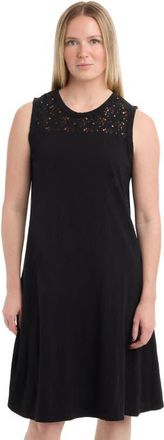 Wilt Sleeveless Lace Yoke Dress in Black at Nordstrom, Size X-Small