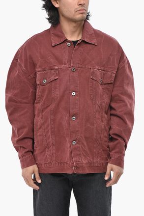 Off-white Denim Jacket GARMDYED With Patch Pockets Off-White