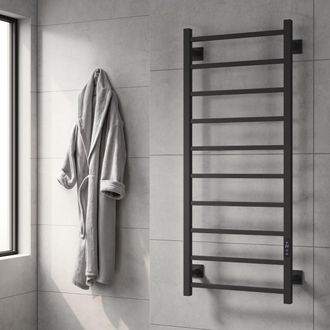 Aquarius DigiTherm Velino Dry Electric Radiator with LCD Display 1200 x 500mm in Black