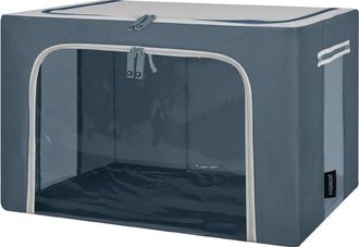 KASANOVA Scatola armadio 62x44x40 cm doppia cerniera blu