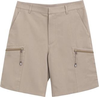 Dior Beige Cargo Shorts met ritssluiting zakken - Heren - Korte Broeken - Beige - L - Katoen - Korte Broeken