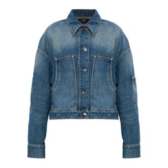 Amiri Denim Jackets, female, Blue, Size: S Denim Work Jacket