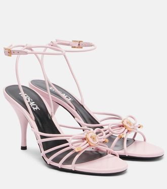 Versace La Medusa 85 leather sandals